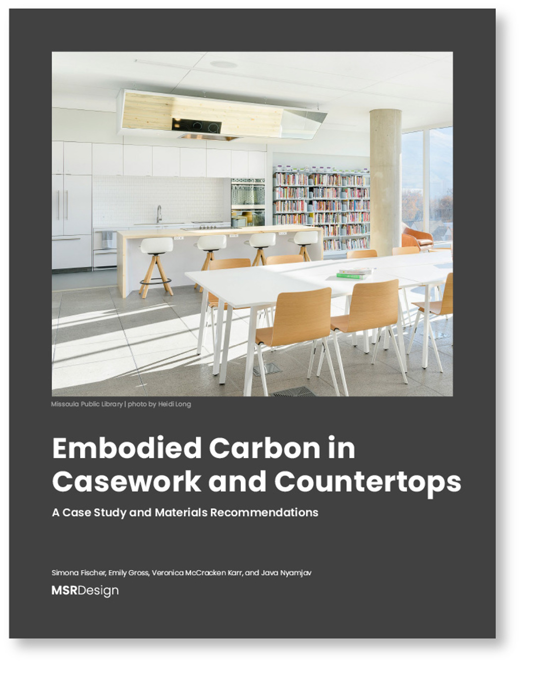 Cover of the Embodied Carbon in Casework and Countertops resource.